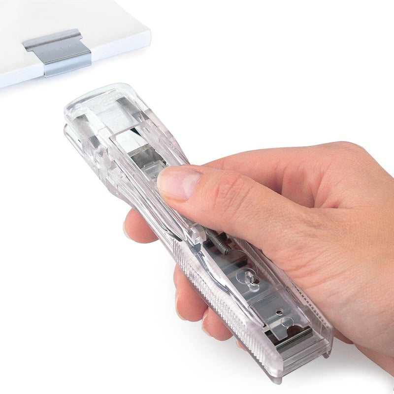 Rapesco Supaclip 40 Transparent Dispenser with 25 Stainless Steel Clips - Image 3